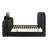 Kana Upholstered Bed with LED in Black-983911114