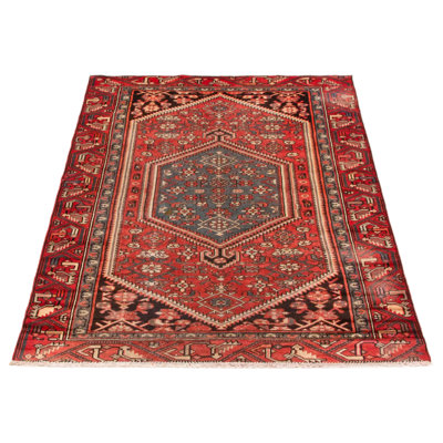 One Of A Kind Anadol Red 4'1" x 6'5"Area Rug
