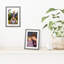 Cadre photo avec bordure fine et passe-partout - Verre incassable pour suspendre et poser une table-1957834695-1957834689