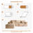 Vivelle 108'' Cloud Upholstered Boneless Sectional Couch With Chaise L-Shape Modern Modular Sofa For Living Room Bedroom No Assembly Required-1782903505-1784288226