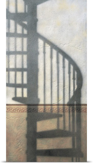 « Spiral Staircase » par Josep Cisquella, reproduction de photo, H 60 po x l 30 po x P 1,5 po, Toile