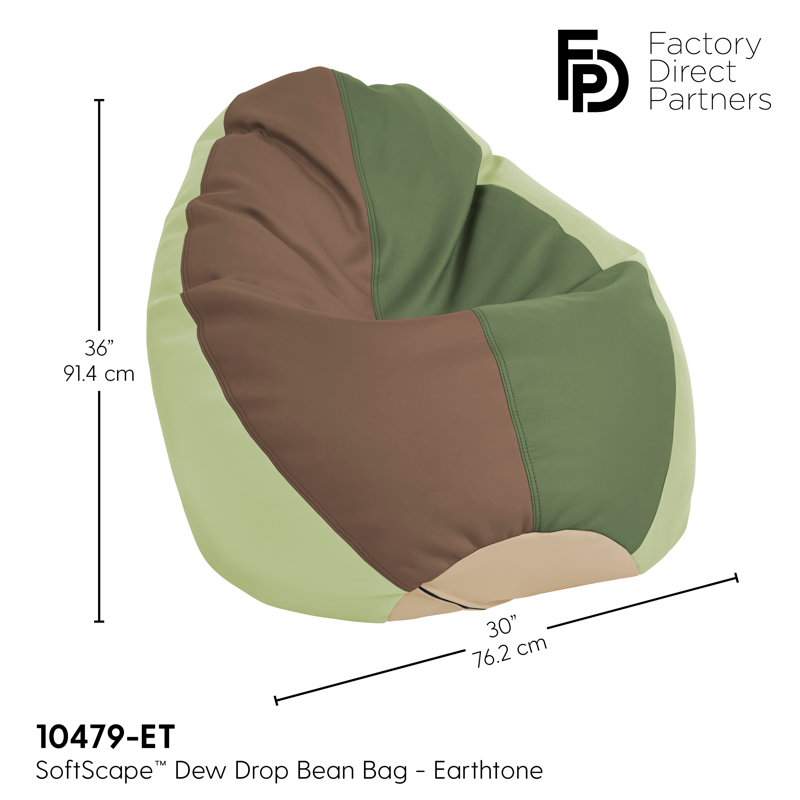 Fauteuil à billes SoftScape Dew Drop, Ton de couleur terre