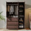 Armoire 70 '' en bois à 3 tiroirs avec miroir-1138304722