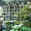 Ensemble de 2 treillis de jardin en métal antirouille de 86,7 po x 19,7 po blanc crème, idéal pour les plantes grimpantes: rose, jasmin, haricots, gloire matinale facile à assembler, raisin,