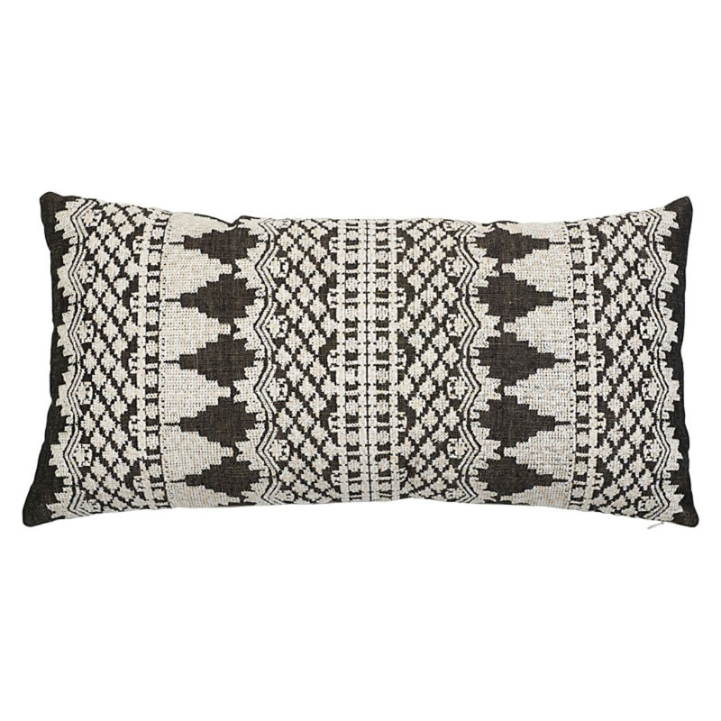 Wentworth Embroidery Pillow, Carbon
