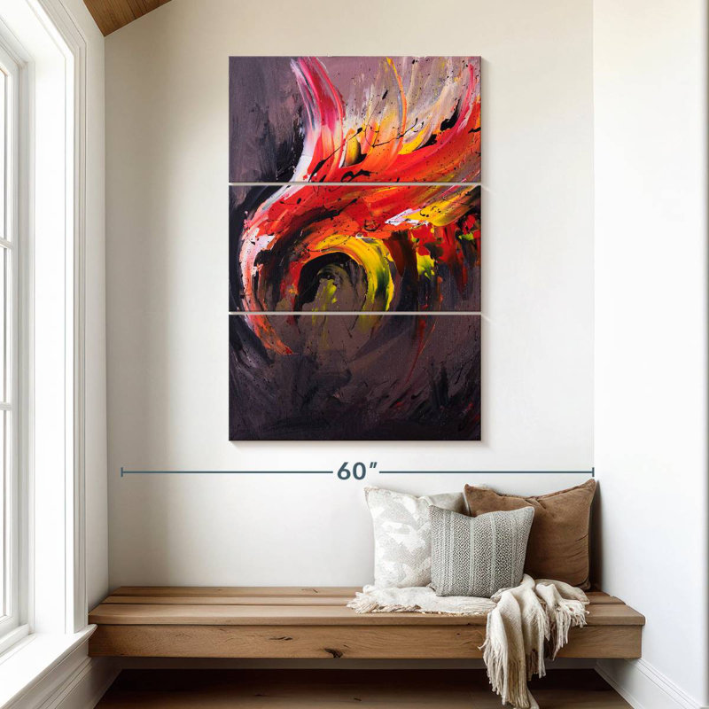 Brampt Abstract Phoenix, 50" H x 32" W