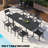 94.5"L Aluminum Extendable Patio Dining Table