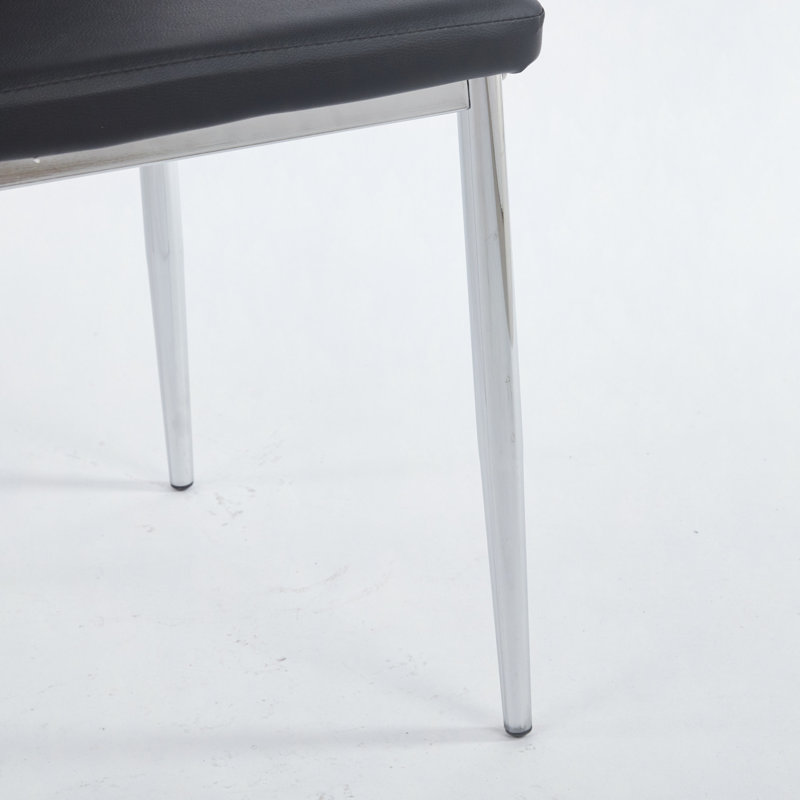 Ensemble de salle à manger 5 pièces, table de salle à manger à pieds en métal pour 4 à 6 personnes avec plateau en verre, table de salle à manger à piédestal, table basse de loisirs