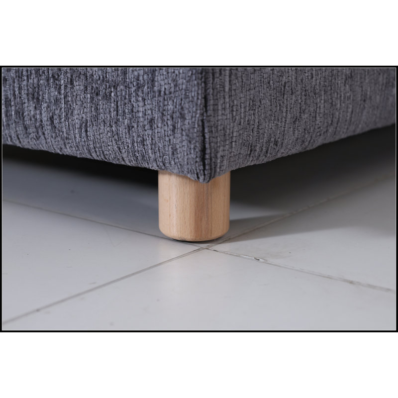 Canapé modulaire modulaire avec rangement, canapé convertible et multifonctionnel en tissu pliable pour aménager des pièces flexibles (gris)