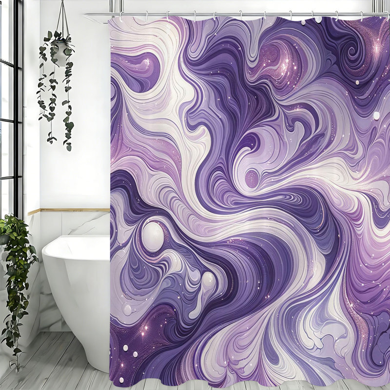 Shower Curtains with Hooks Included