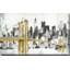 New York Skyline I, pont jaune - Peinture-1912681184-1912681187-1989653774