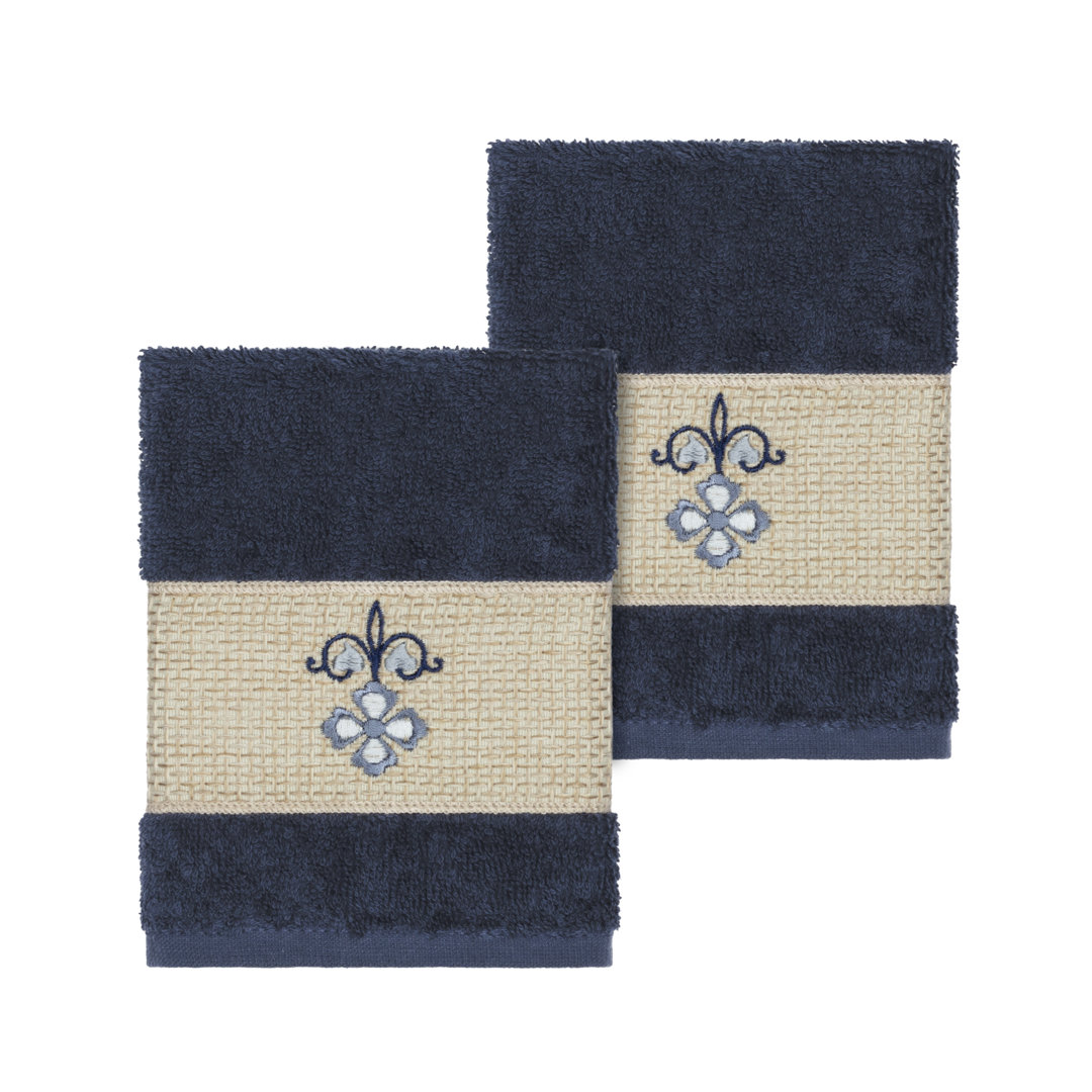 Quinn Turkish Cotton Washcloth (Set of 2) Linum Home Textiles 