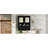 Wall Mounted Medicine Cabinet With 3 Drawers, Hooks, And Mirrors For Bathroom Storage, 24-Inch, Modern Style, Painted Solid Wood 41 Storage High-Define Vanity, , Black Finish-1824485091