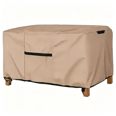 Outdoor Coffee Table Cover – Fits 48"×26" Patio/Side Tables, 420D Oxford PU Coated