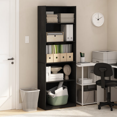 181.41cm H x 62.99cm W Etagere Bookcase