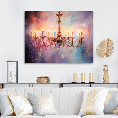 " Chandelier Serene Illumination Pointillism "