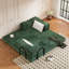 Canapé-lit convertible de 80 po pour très grand lit avec 2 coussins, canapé-lit pliant en velours côtelé, aucun assemblage requis, canapé-lit de salon pour les petits espaces de salon-2086747381