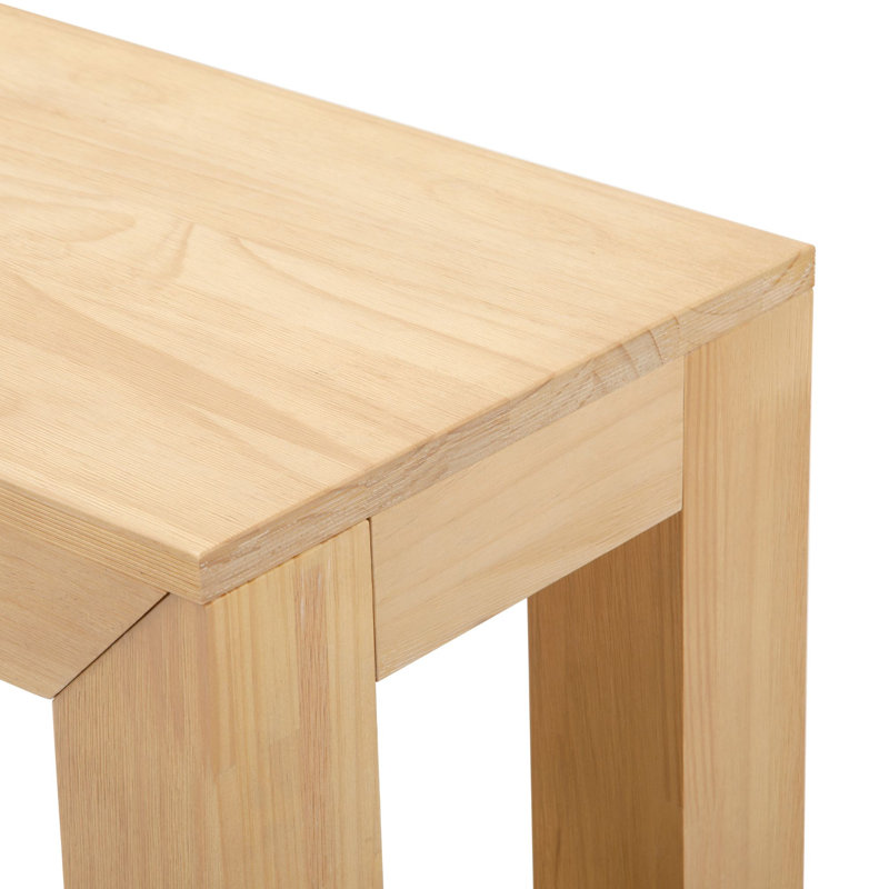 Dedie Solid Wood End Table, Blonde