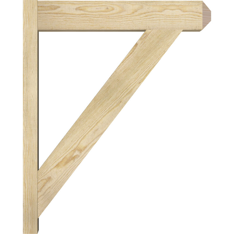 Artisan traditionnel en bois rustique, Sapin Douglas de 6 po (sciage brut), P 26 po x H 32 po