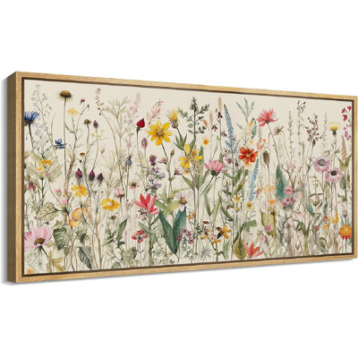 Aquarelle de fleurs sauvages vibrantes