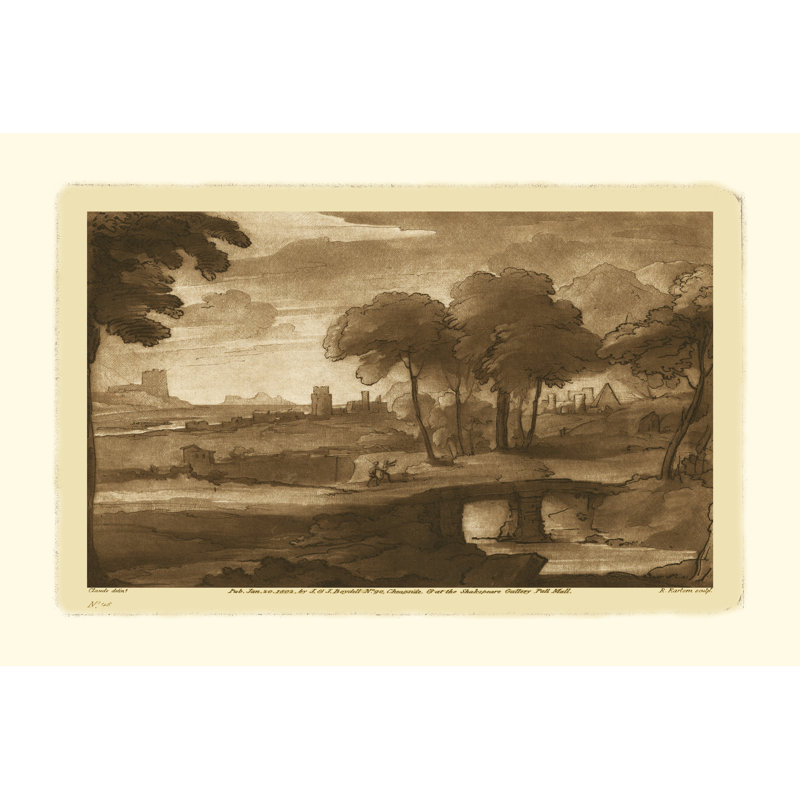 Pastoral Landscape IV - Wrapped Canvas Painting, 30cm H x 46cm W x 3.8cm D