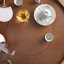 Foyer de table rond 24,02 po au charbon de bois et bambou