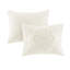 Ensemble de couvre-lit en chenille de coton touffeté à franges et motif médaillon Laetitia-1794364305-1781358858