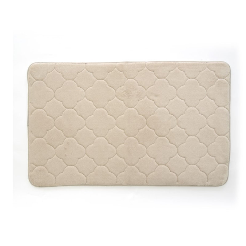 Tapis pour salle de bain Deleo, Gris matinal, l 17 po x L 24 po