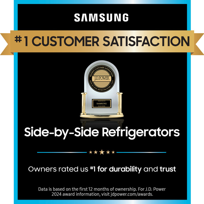 23 cu. ft. Stainless Steel Smart Side-by-Side Refrigerator