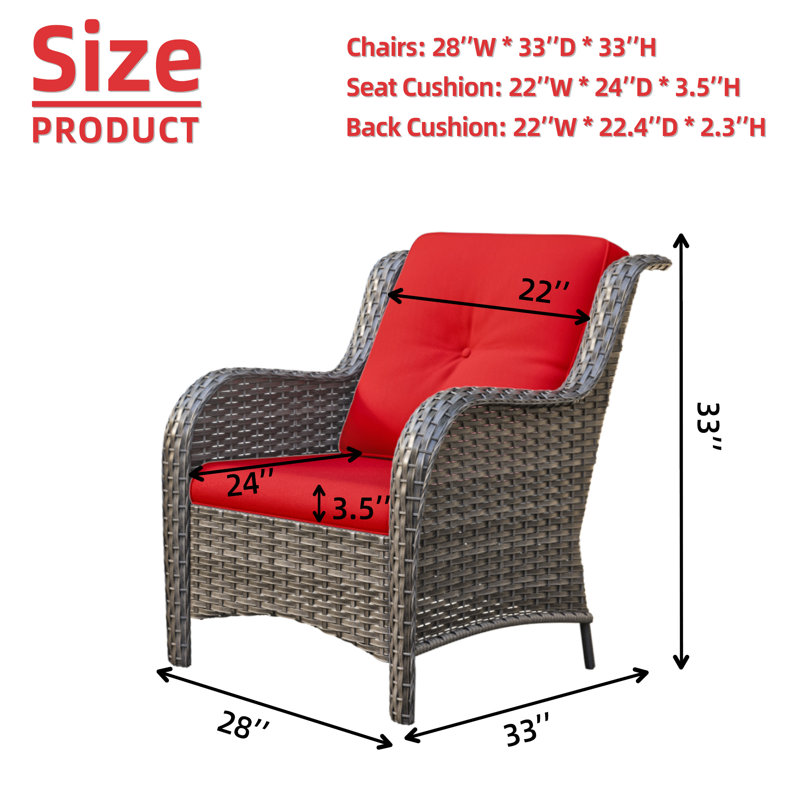 Chaise longue d'extérieur Ragne, Rouge