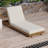 Solid Wood Outdoor Chaise Lounge Chair with 6-Position Adjustable Backrest