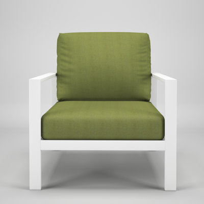 Townsend Metal Outdoor Lounge Club Chair With Sunbrella Cushion by Birch Lane
