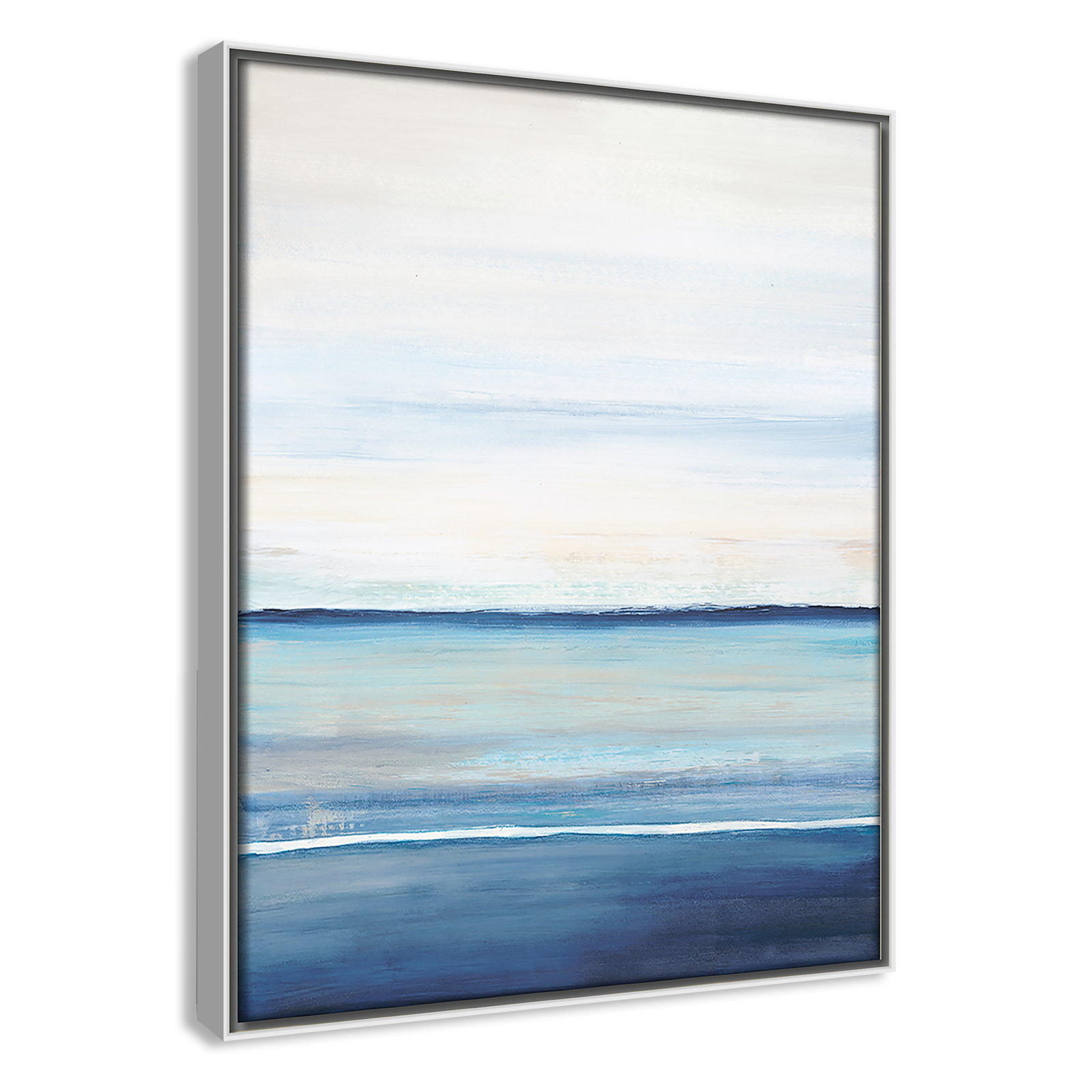 Distant Whispers by Filippo Ioco - Painting Print, White Framed Canvas, 15.5" H x 12.5" W x 2" D