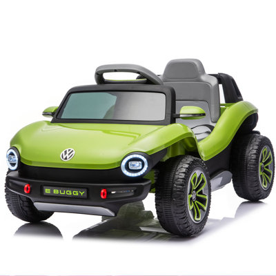 12V Licensed Volkswagen Beetle Kids Ride On Electric Car W/2.4G PC,Cute&Curvy Body,2WD,4-Wheel Suspension,Rear Cargo Storage,Bright Front Headlights,Bluetooth,USB,Music,Speeds 1.5-2.5MPH For kids 3-5