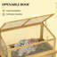 Raised Garden Bed,Wooden Cold Frame Planter With Lean-To Greenhouse,Raised Garden Flower Bed Kit