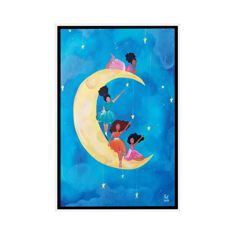 « REACH » par Pinklomein-impression d’art graphique, Toile blanche encadrée, Pas de tapis, H 26 po x l 18 po x 1,5 po