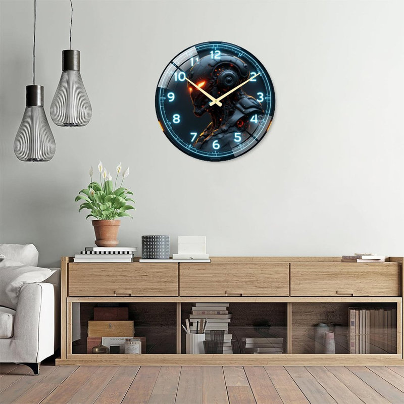 Robot - Horloge murale 24 po