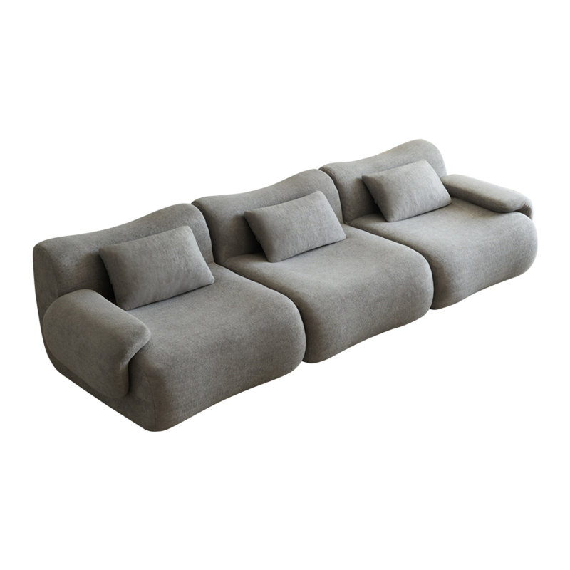 Canapé modulaire Comfy 3, gris, Gris clair