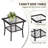 3-Piece Patio Furniture Set, Wicker Outdoor Bistro Set Swivel Glider Patio Chairs x 2 with Cushions, Side Table x 1, High Back All-Weather Rattan Outdoor Furniture for Porch, Backyard-125200627