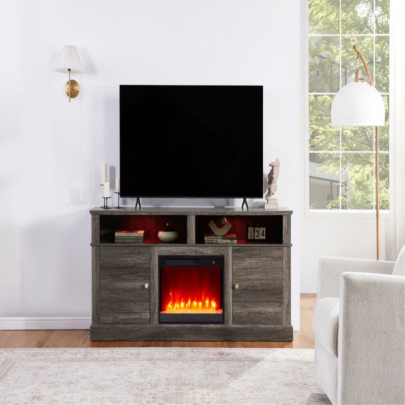 Console 70 po avec foyer et chauffage