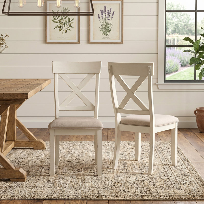 Ensemble de salle à manger Cierra, 6 (1 table + 4 chaises + banc), Blanc