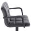 Haymark Swivel Upholstered and Faux Leather Adjustable Height Bar Stool with Steel Frame-1189708135