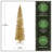 7 ft. Champagne Gold Shimmering Tinsel Christmas Tree-458134361