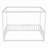 Canopy Frame Floor Bed With Fence, Guardrails-1149976059-1149976060
