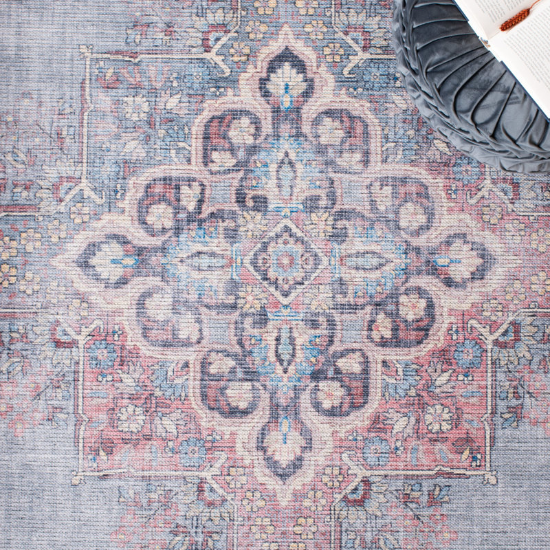 Duilio Performance Machine Washable Oriental Rug, Rectangle 4' x 6'