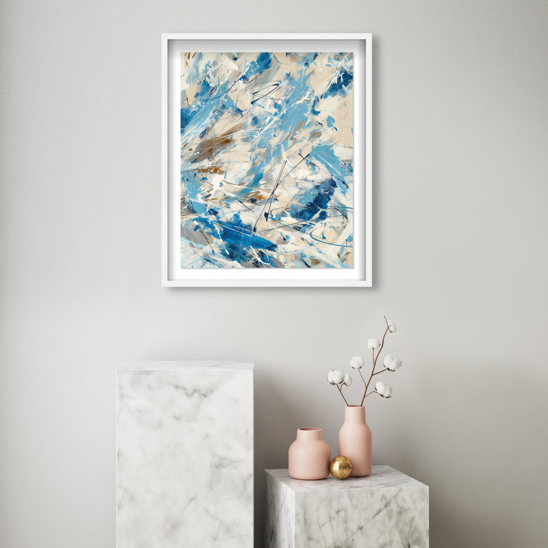 Terra Torrent II Framed Graphic Art, 25.5"H x 31.5"W, White Shadowbox