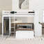 Lit mezzanine avec tablettes, bureau et garde-robe Sdalone-1729229388-1729229389