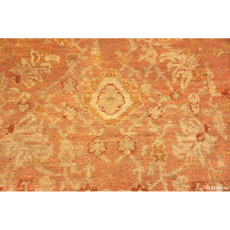 Oversized Decorative Antique Turkish Oushak Area Rug