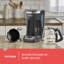 Cafetière programmable noire et grise 12 tasses