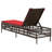  Patio Sun Lounger Brown PE Rattan, Powder-Coated Steel Standard-1375169410-1375169411